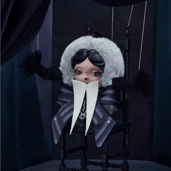 SKULLPANDA X Wednesday Plush (Nevermore Academy Uniform Version) - Picture 2 of 5